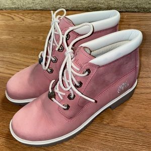 Pink Timberlands